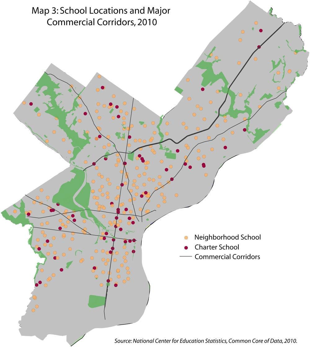 Distrito escolar de filadelfia mapa