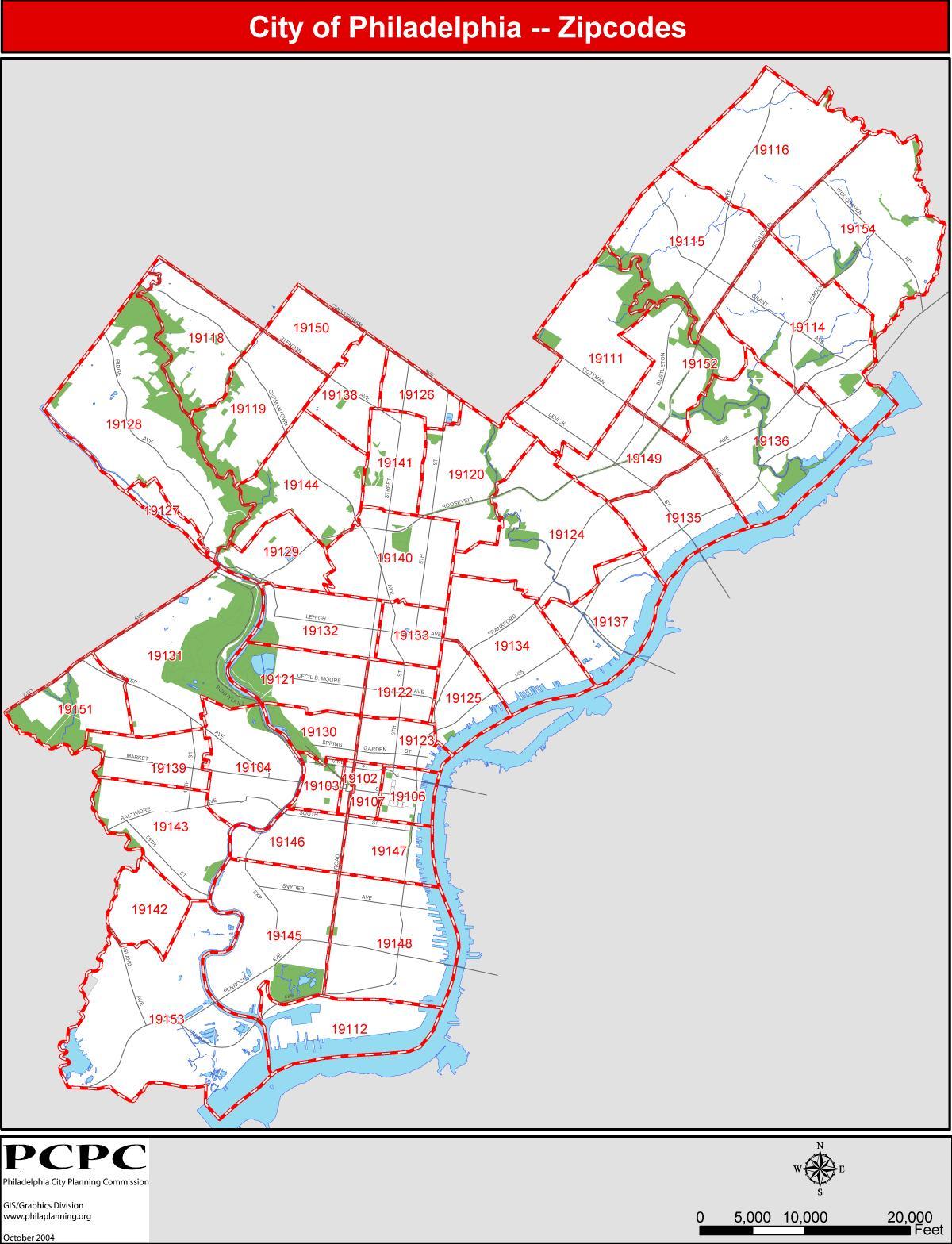 mapa de Philly pa