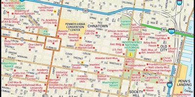 Mapa de la ciudad de Filadelfia