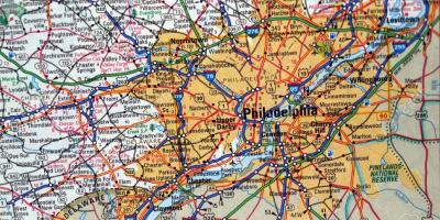 Mapa de Filadelfia, pa