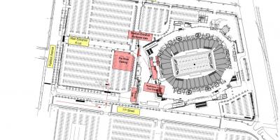 Lincoln financial field estacionamiento mapa