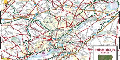 Filadelfia, Pensilvania mapa